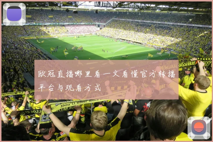 欧冠直播哪里看一文看懂官方转播平台与观看方式